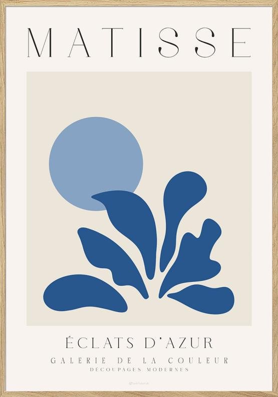Matisse Plakat Blå Eclats    