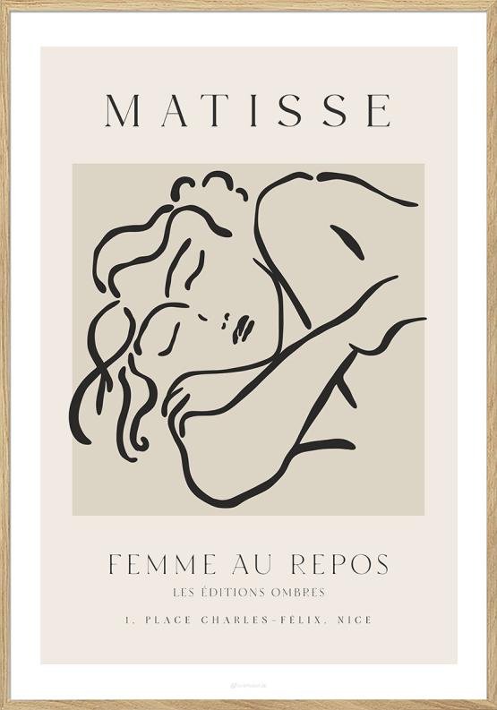 Matisse Plakat Femme Repos