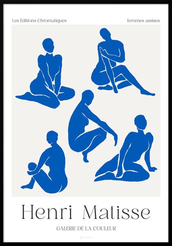 Matisse plakat blå - Femmes assises