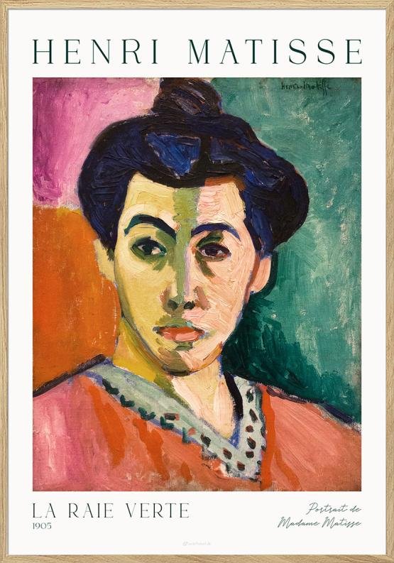 La Raie Verte (Portrait de Madame Matisse) - Henri Matisse plakat