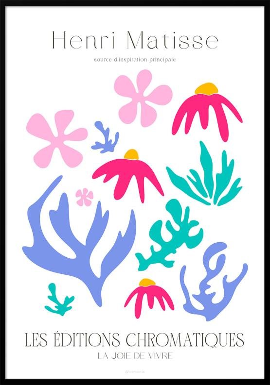 Farverig Matisse plakat - La Joie de Vivre