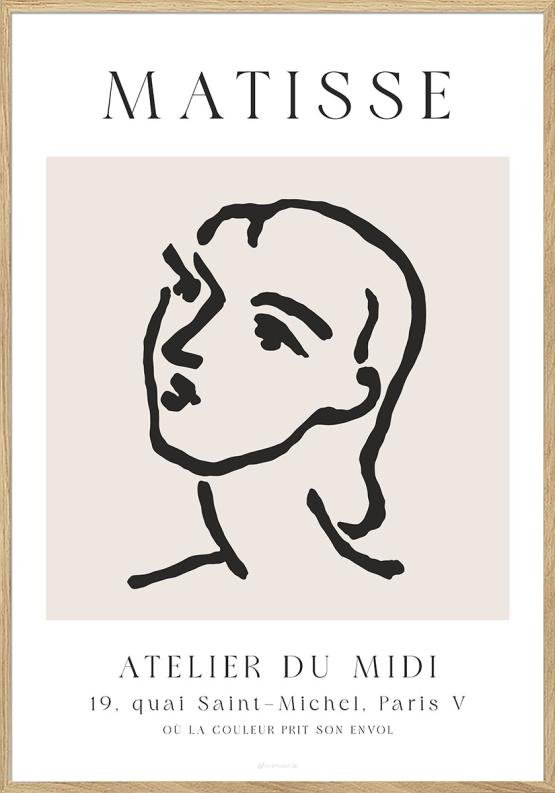 Matisse skitse - Woman's face