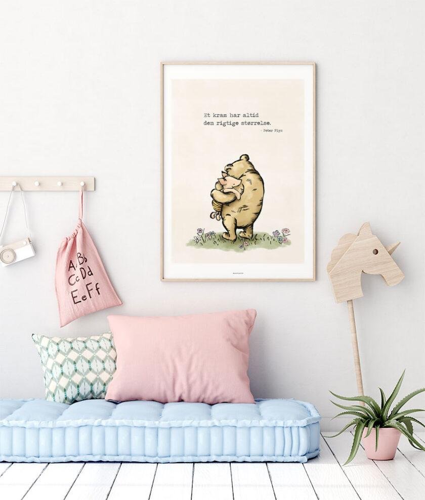 Peter plys plakat - Et kram