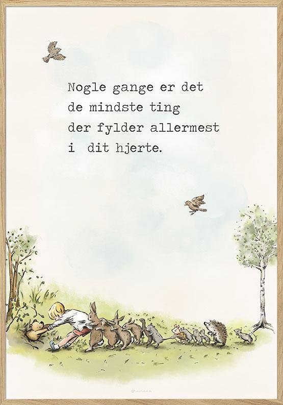 Peter Plys plakat - De mindste ting