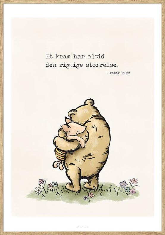 Peter Plys plakat - Et kram