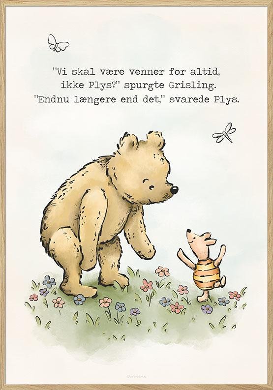 Peter Plys plakat - Venner for altid