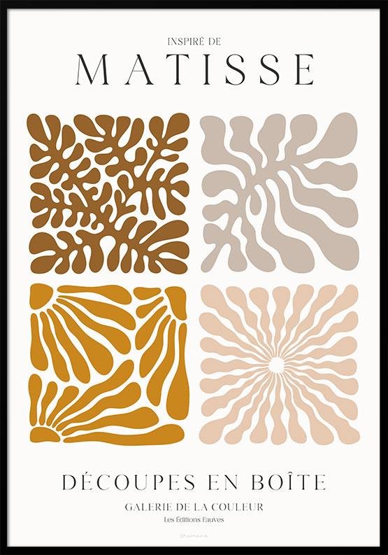 Cut out plakat - Matisse découpes en boÃ®te