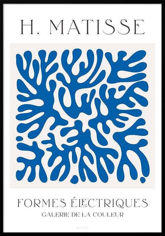 Matisse cut out plakat - Formes électriques