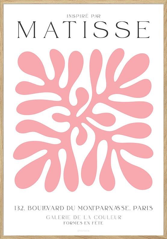 Henri Matisse plakat - Formes en fÃªte (pink)