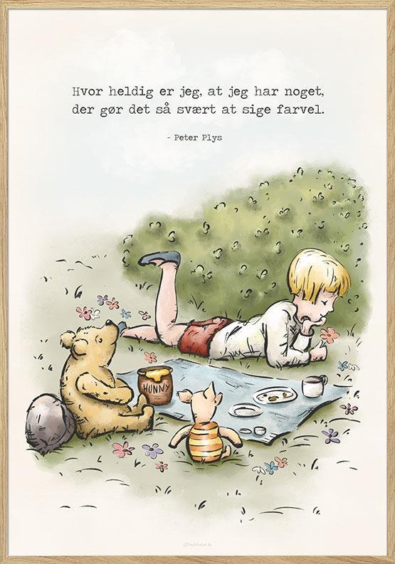 Peter Plys Plakat - Hvor heldig er jeg