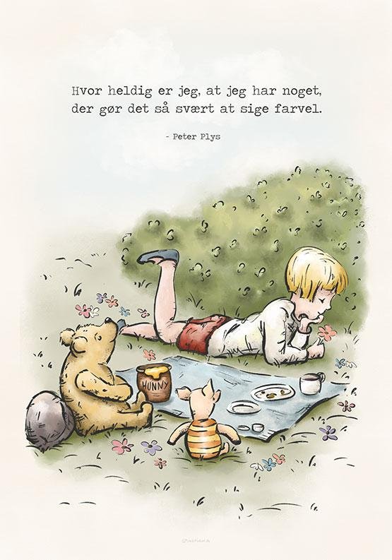 Peter Plys Plakat Hvor Heldig Er Jeg Unik Plakat peter-plys-plakat-hvor-heldig-er-jeg-unik-plakat