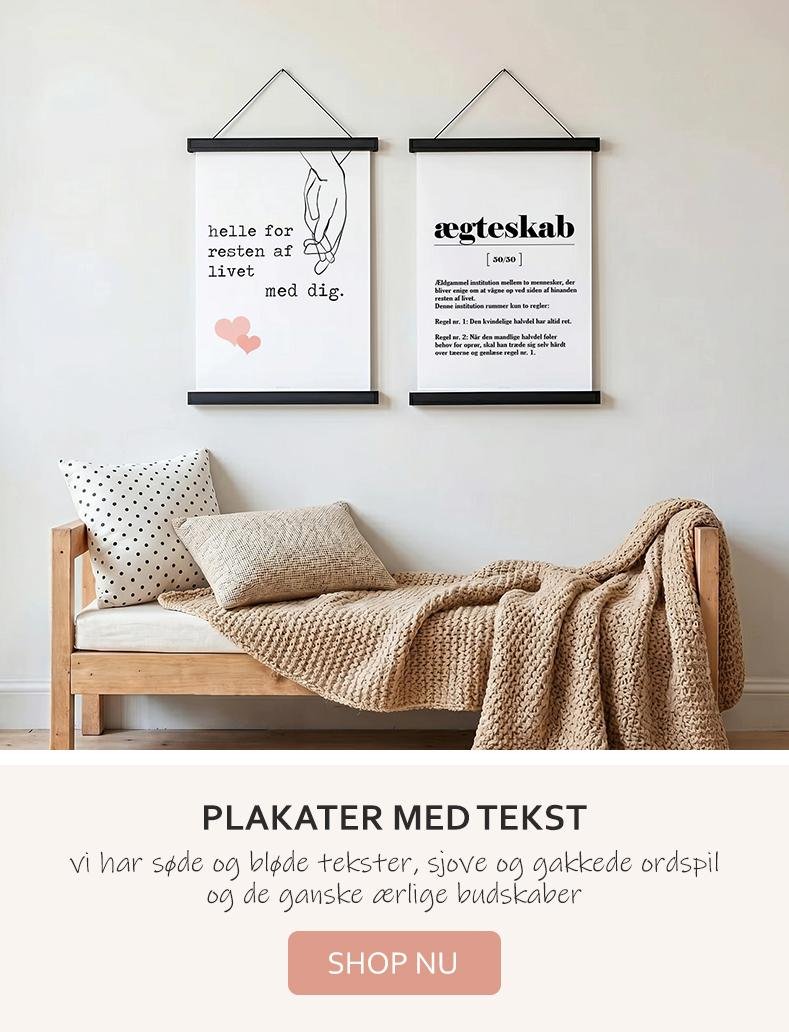 Plakater med tekst