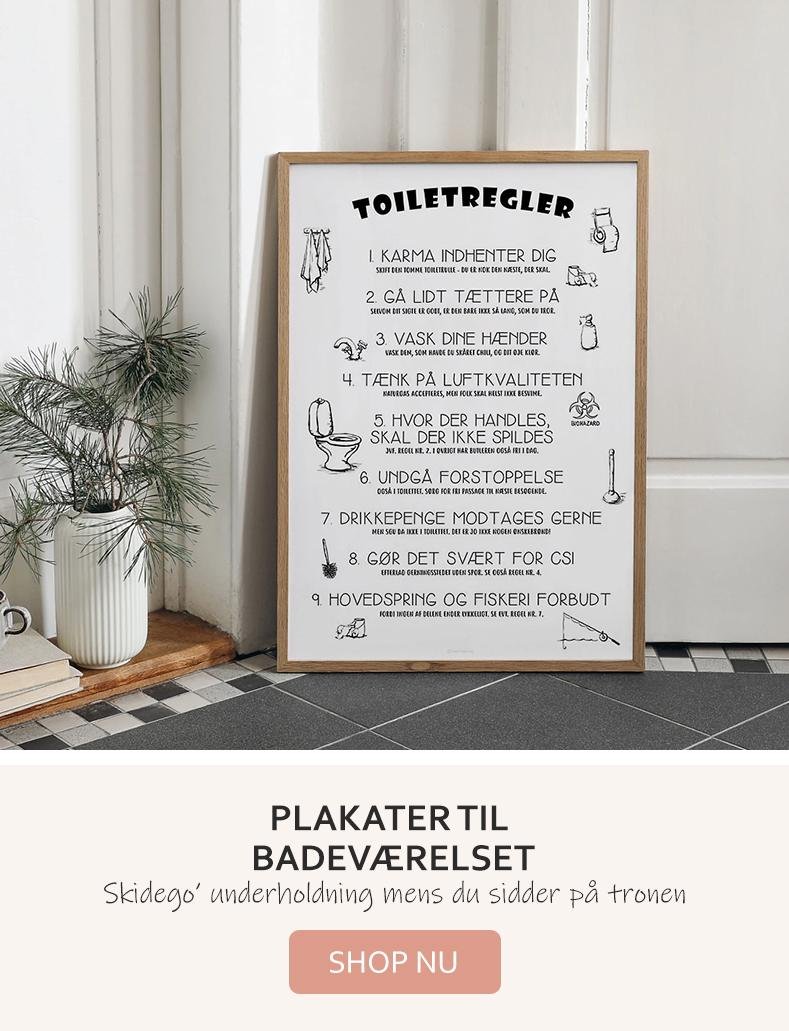 Plakater til badeværelset