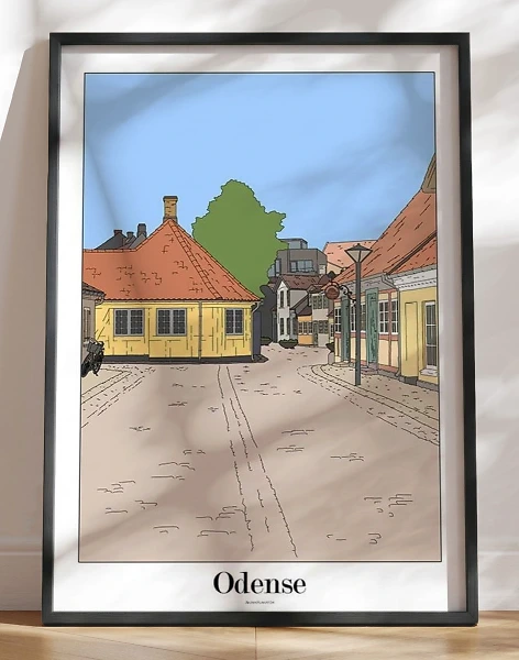 Byplakat Odense - H. C. Andersens hus