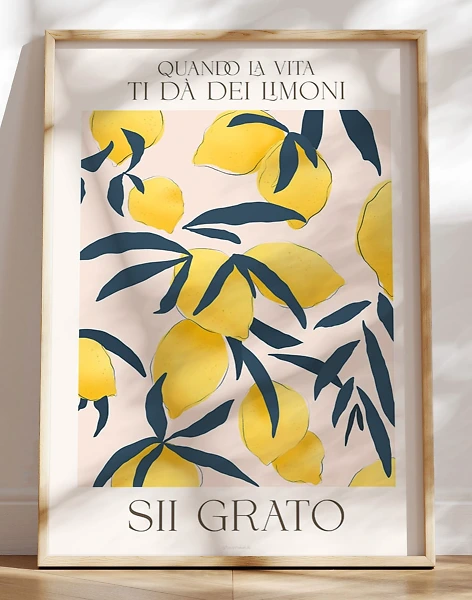 Lemon plakat - Sii grato