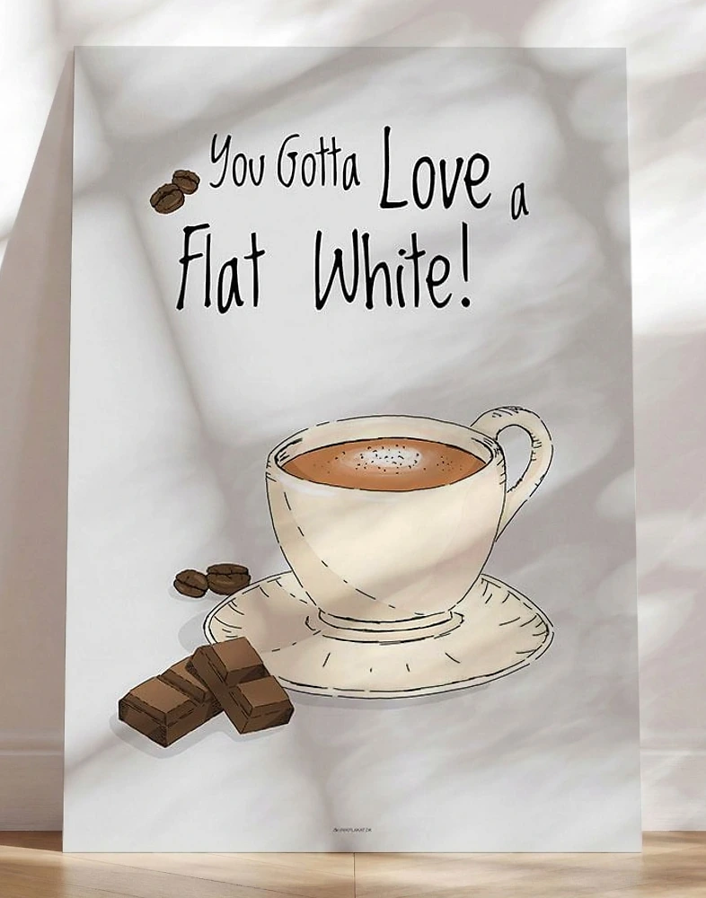 Kaffeplakat - Flat White