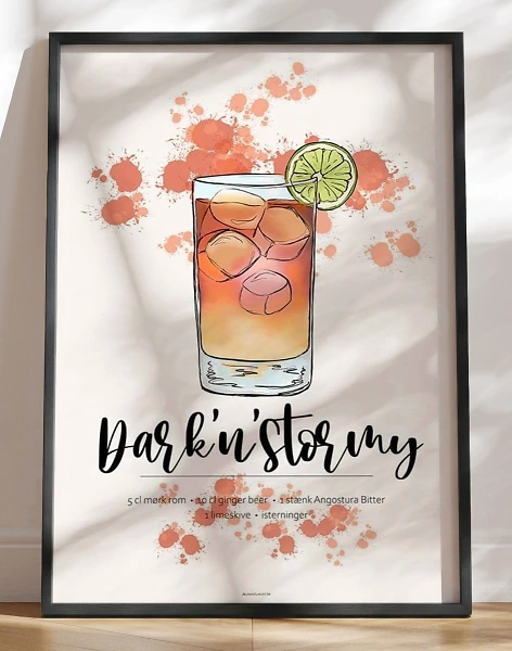 Dark'n'Stormy opskrift plakat