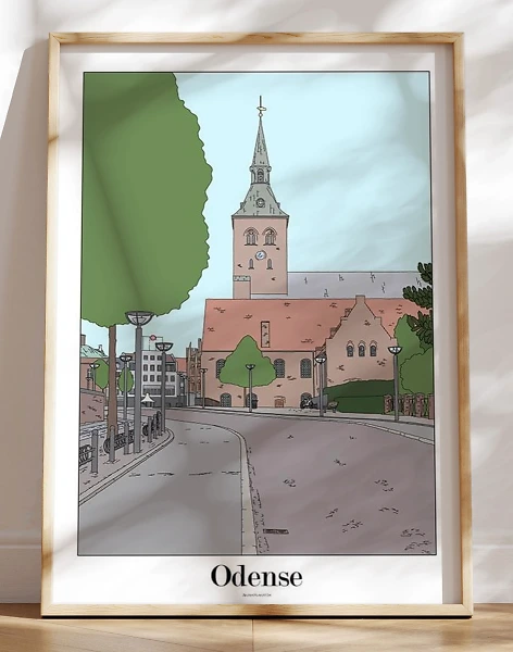 Byplakat Odense - Domkirken