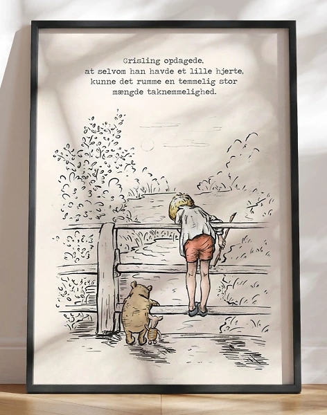 Peter Plys plakat - Lille hjerte