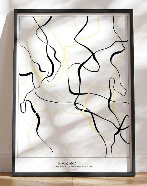 Grafisk plakat - Black and Yellow
