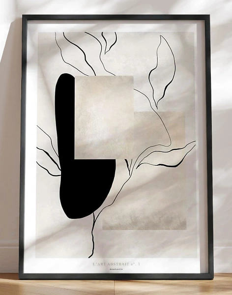 Abstrakt kunstplakat no. 1