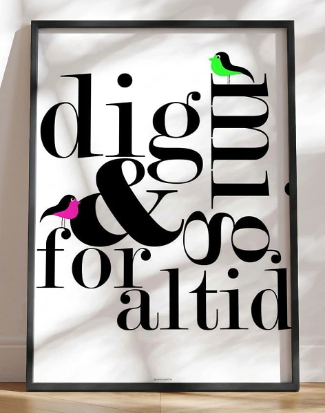 Dig og mig - Birds plakat