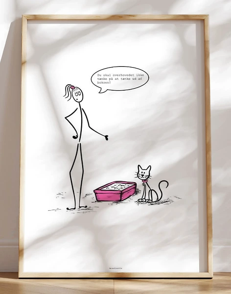 Stickwoman plakat - kattebakken