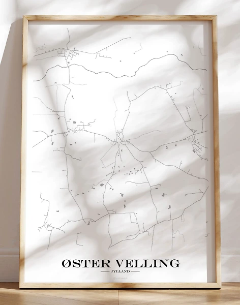 Bykort plakat - Øster Velling