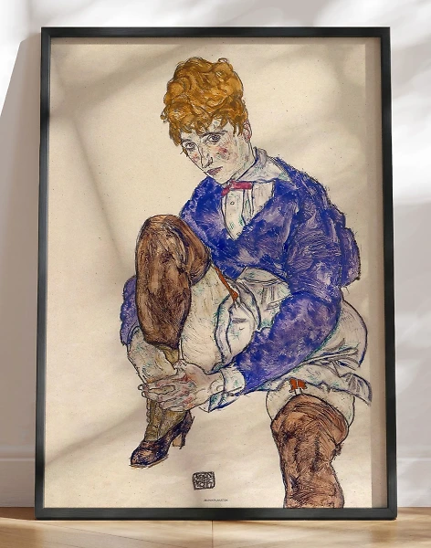 Egon Schiele - Portrait of the Artist's Wife