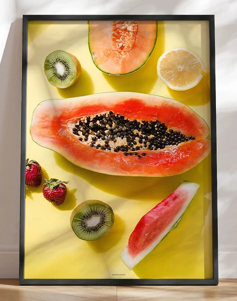 For the love of fruits - Fotoplakat med frugt
