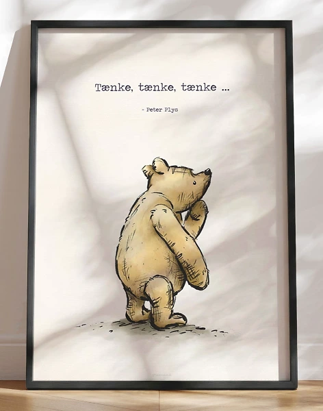 Peter Plys plakat - Tænke