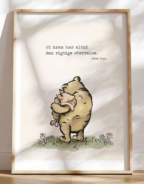 Peter Plys plakat - Et kram