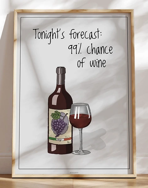 Vinplakat - Tonight's forecast