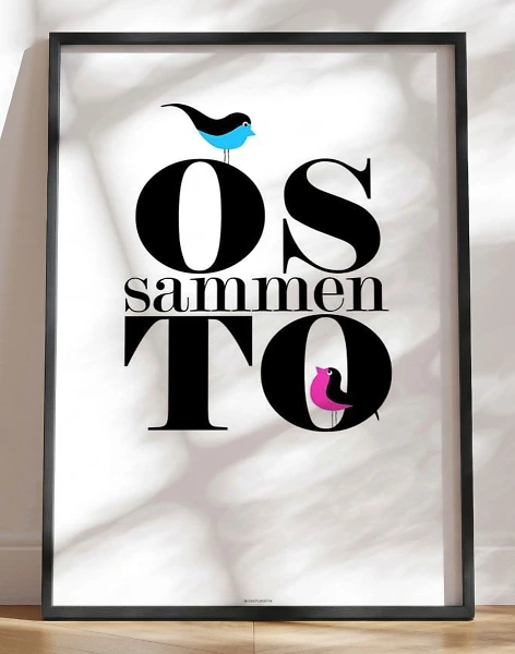 Os to sammen - Birds plakat