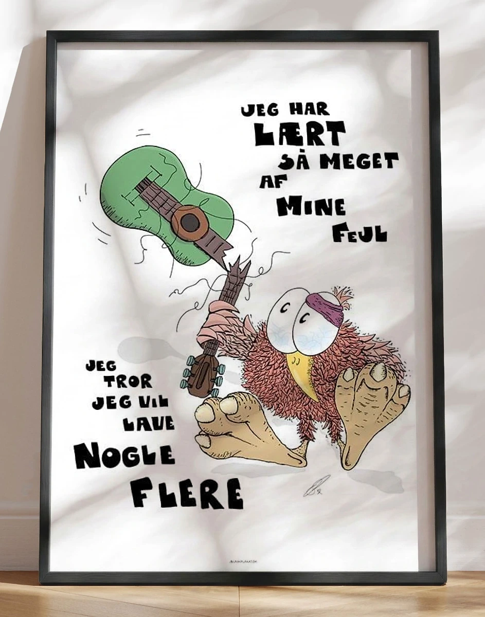 Fugleplakat - Flere fejl