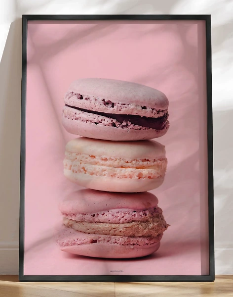 Macarons plakat - Sig det med macarons