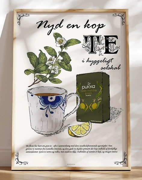Te plakat - grøn te