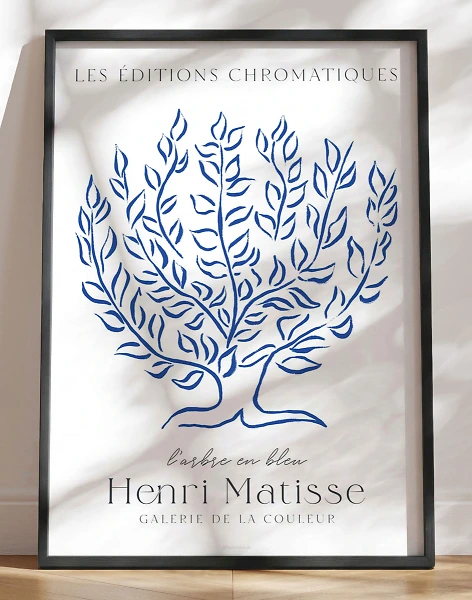 Henri Matisse plakat - L'abre en bleu