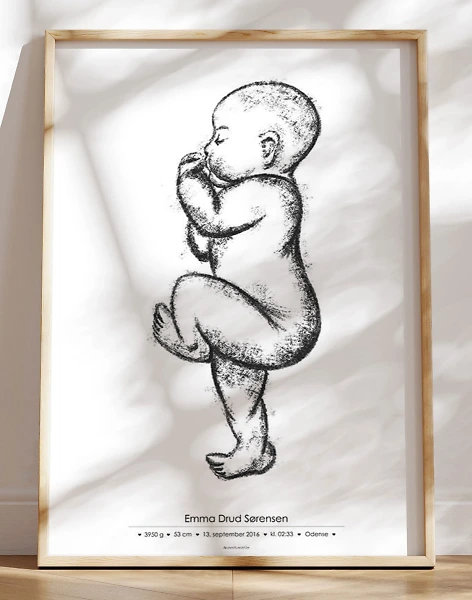 Dåbstavle plakat 1:1 skala - no. 4