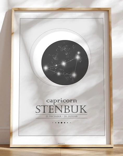 Stjernetegnplakat stenbuk
