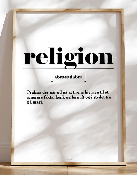 Definitionsplakat - Religion