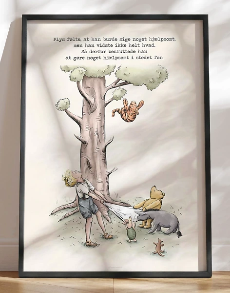 Peter Plys plakat - Gøre noget hjælpsomt