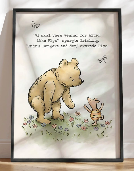 Peter Plys plakat - Venner for altid