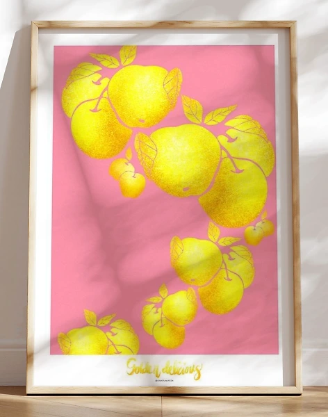 Golden delicious - kunstplakat