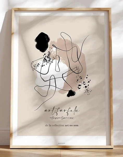 Abstrakt kunstplakat - Art Farfelu