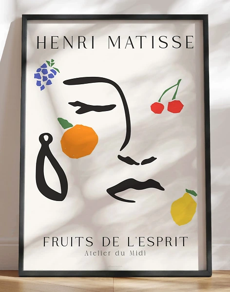 Matisse-inspireret plakat - Fruits d'esprit