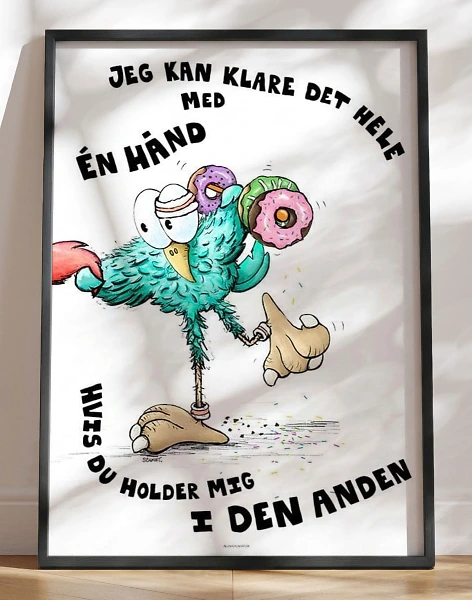 Det alt for fiffige næb - Én hånd