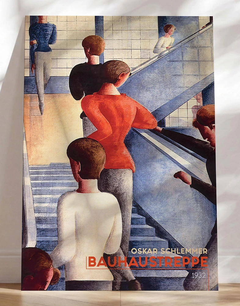 Bauhaus plakat - Oskar Schlemmer - Bauhaustreppe