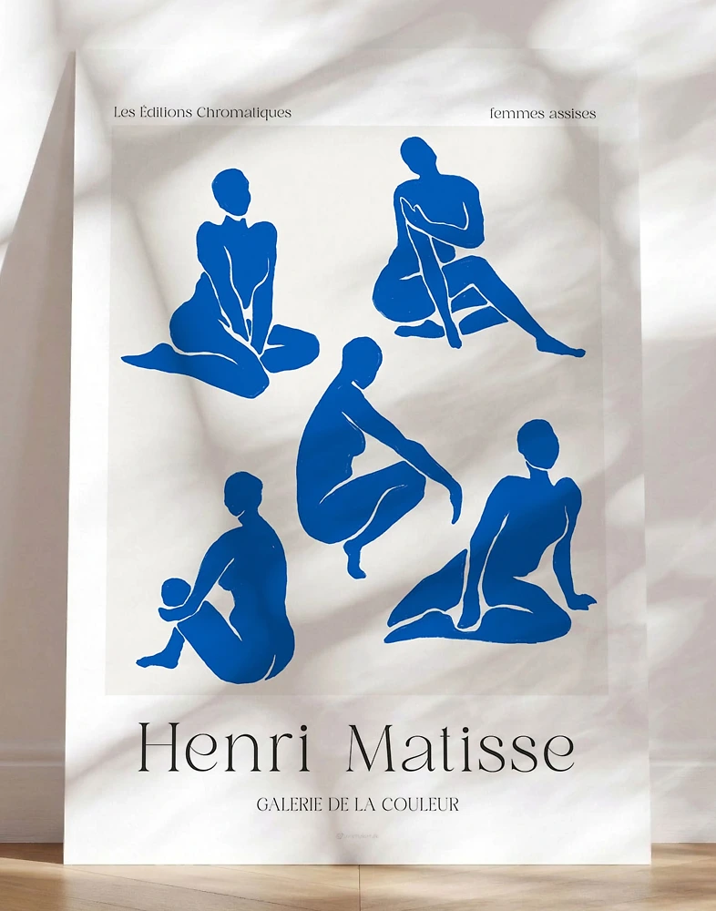 Matisse plakat blå - Femmes assises