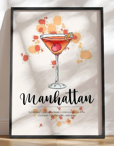 Manhattan opskrift plakat